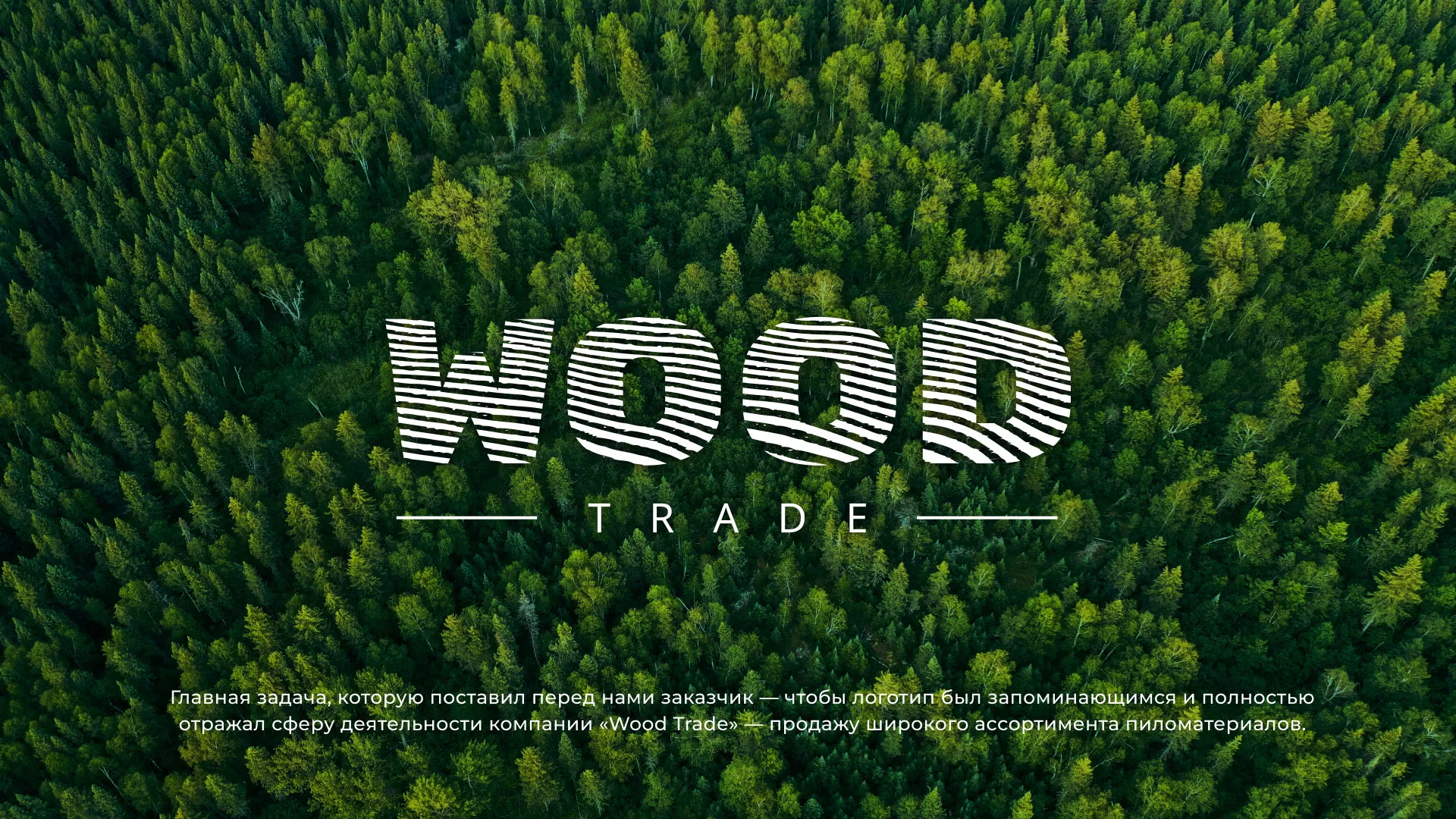 Разработка логотипа для компании «Wood Trade» в Тюмени