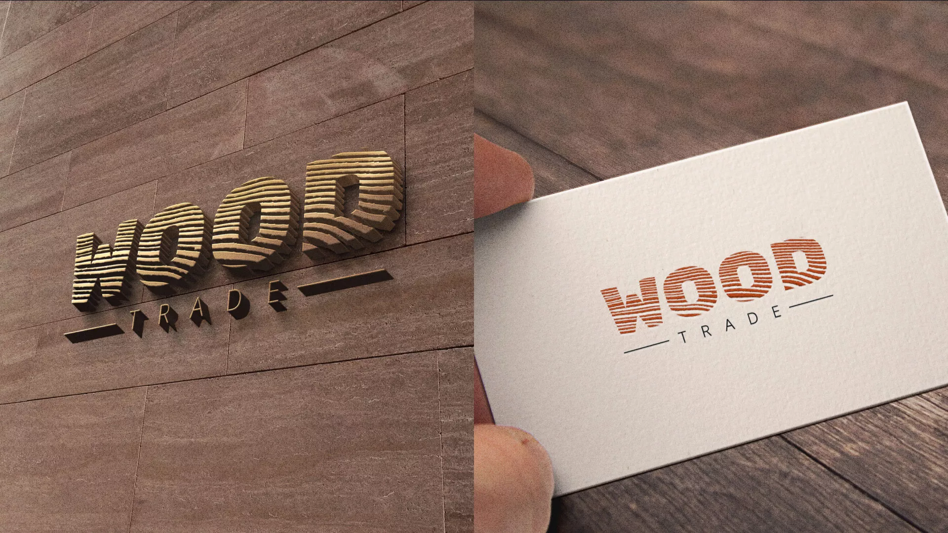 Разработка логотипа для компании «Wood Trade» в Тюмени